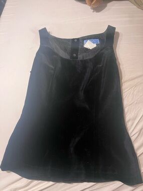 Thierry Mugler Black Velvet Sleeveless Tank Top